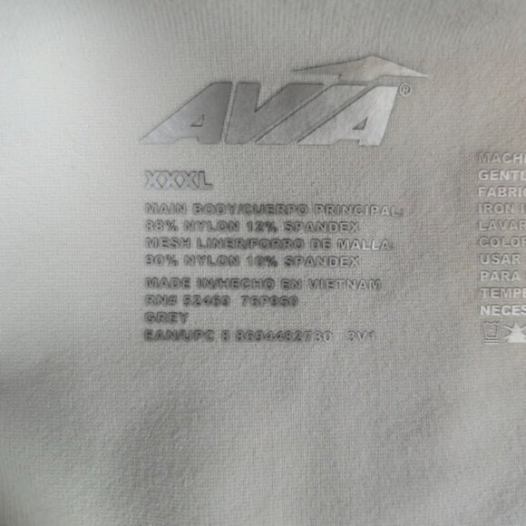 AVIA NWT Sports Bra Women Size XXXL Gray Padded Cropped Workout Casual - Picture 3 of 8